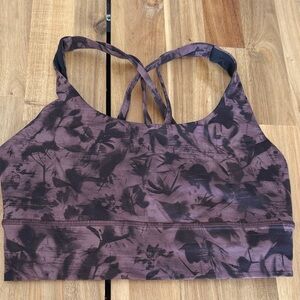 Women's black and Purple Sports Bra lululemon